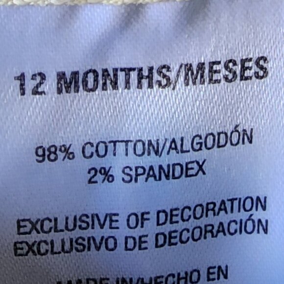 Wonder Kids Baby Girls Denim Jean Raw Hem Skirt Embroidered Icecream Size 12M - Picture 9 of 9